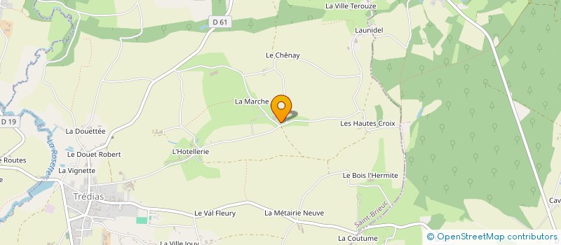 localisation de l'entreprise GROUPEMENT AGRICOLE D'EXPLOITATION EN COMMUN DE LA POMMERAIE à TREDIAS