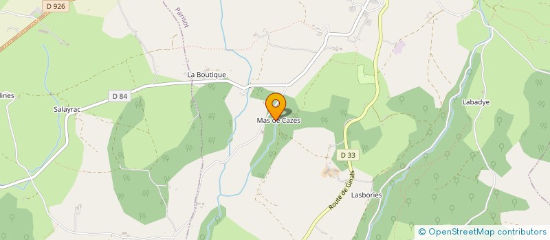 localisation de l'entreprise GROUPEMENT AGRICOLE D'EXPLOITATION EN COMMUN DE LA RABARIE  PARISOT