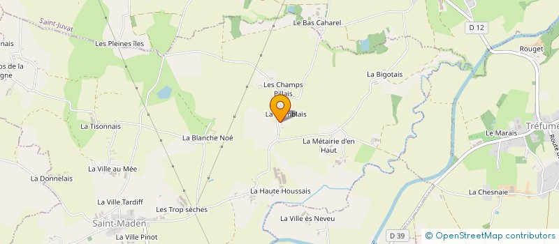 localisation de l'entreprise GROUPEMENT AGRICOLE D'EXPLOITATION EN COMMUN DE LA TREMBLAIS à SAINT-MADEN