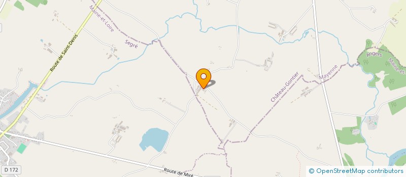 localisation de l'entreprise GROUPEMENT AGRICOLE D EXPLOITATION EN COMMUN DE LA VIEILLE HAIE  SAINT-DENIS-D'ANJOU