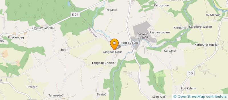 localisation de l'entreprise GROUPEMENT AGRICOLE D'EXPLOITATION EN COMMUN DE PENITY à BOURBRIAC