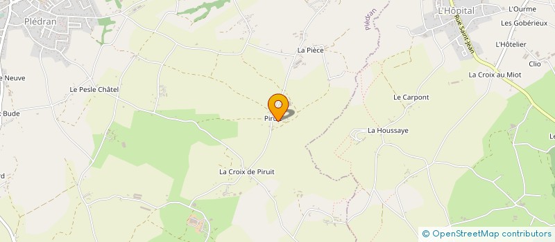 localisation de l'entreprise GROUPEMENT AGRICOLE D'EXPLOITATION EN COMMUN DE PIRUIT à PLEDRAN