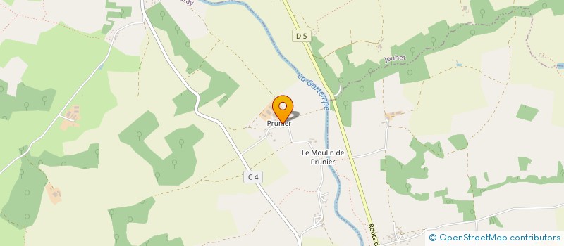 localisation de l'entreprise GROUPEMENT AGRICOLE D'EXPLOITATION EN COMMUN DE PRUNIER à PINDRAY