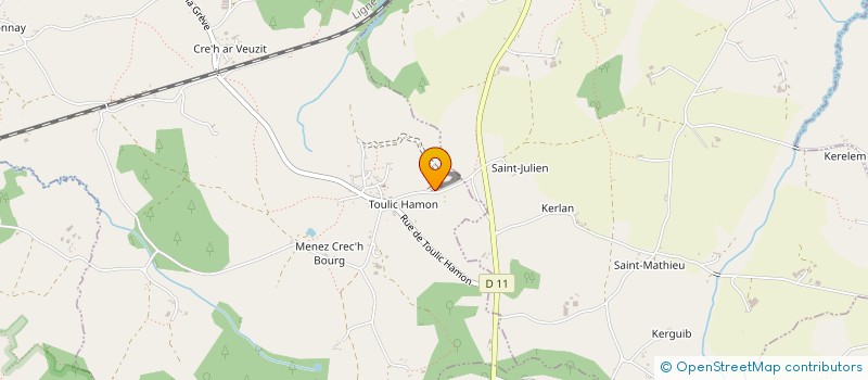 localisation de l'entreprise GROUPEMENT AGRICOLE D'EXPLOITATION EN COMMUN DE SAINT CARRE à LANVELLEC