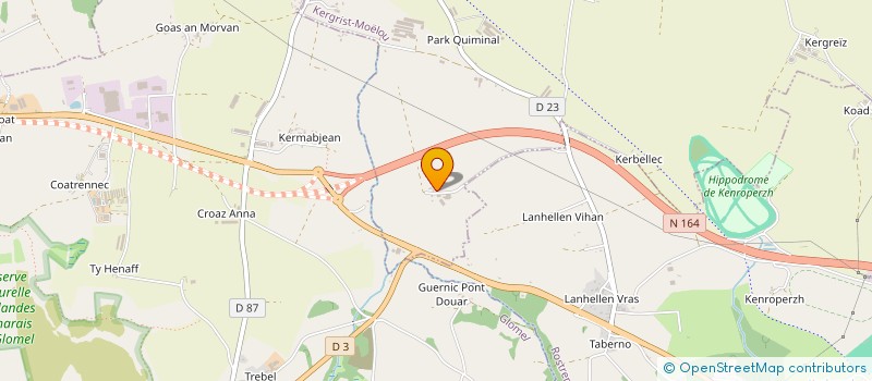 localisation de l'entreprise GROUPEMENT AGRICOLE D'EXPLOITATION EN COMMUN DE TOUL COAT à KERGRIST-MOELOU