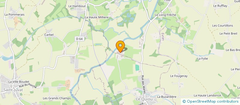 localisation de l'entreprise GROUPEMENT AGRICOLE D'EXPLOITATION EN COMMUN DELAROCHE PHILIPPE ET JOELLE à SAINT-ANDRE-DES-EAUX
