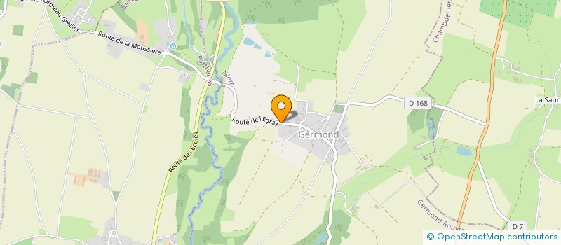 localisation de l'entreprise GROUPEMENT AGRICOLE D EXPLOITATION EN COMMUN DERRE GUERIN  LA CHAPELLE-BATON