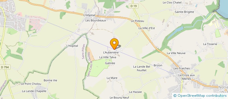 localisation de l'entreprise GROUPEMENT AGRICOLE D'EXPLOITATION EN COMMUN DES AUBENIERES à SAINT-CAST-LE-GUILDO
