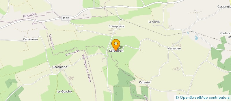 localisation de l'entreprise GROUPEMENT AGRICOLE D'EXPLOITATION EN COMMUN DES BLES DE KERAUDREN  SAINT-MAYEUX