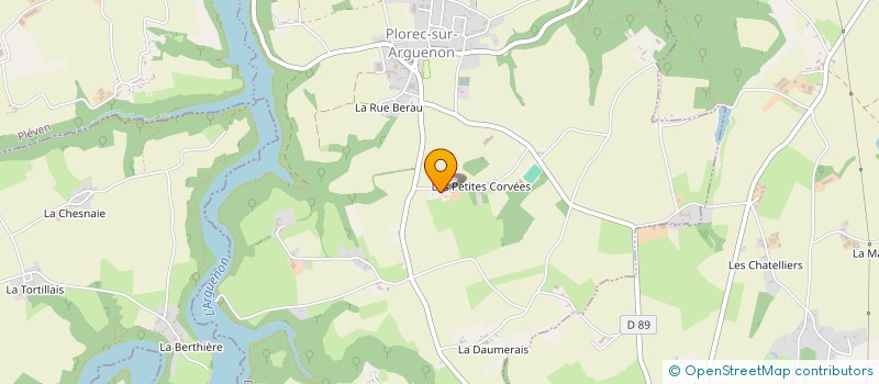 localisation de l'entreprise GROUPEMENT AGRICOLE D'EXPLOITATION EN COMMUN DES BORDS DE L'ARGUENON à PLOREC-SUR-ARGUENON