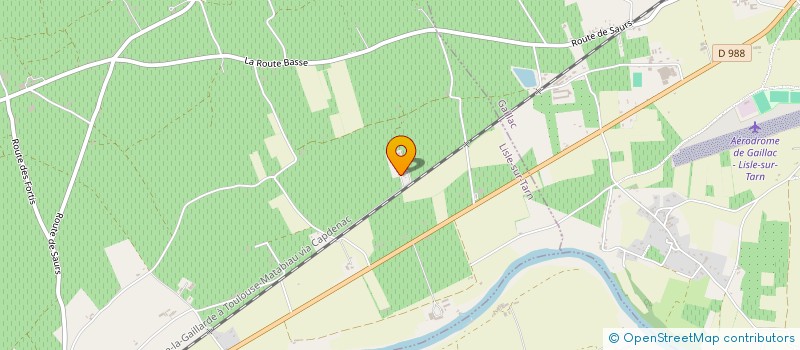 localisation de l'entreprise GROUPEMENT AGRICOLE D'EXPLOITATION EN COMMUN DES BOUBOU à LISLE-SUR-TARN