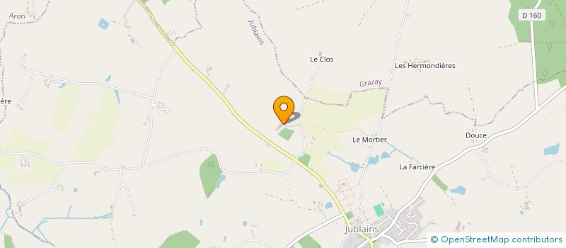 localisation de l'entreprise GROUPEMENT AGRICOLE D EXPLOITATION EN COMMUN DES COLLINES à JUBLAINS
