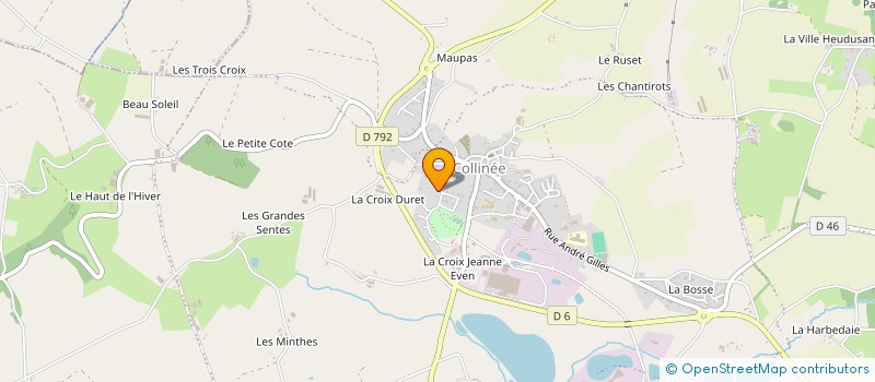 localisation de l'entreprise GROUPEMENT AGRICOLE D'EXPLOITATION EN COMMUN DES COTIERES à LE MENE