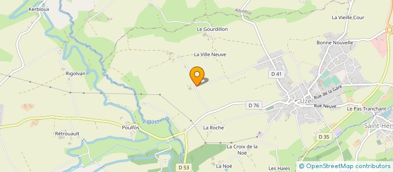 localisation de l'entreprise GROUPEMENT AGRICOLE D'EXPLOITATION EN COMMUN DES DEUX QUARTIERS à UZEL