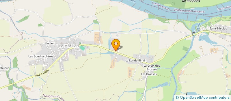 localisation de l'entreprise GROUPEMENT AGRICOLE D'EXPLOITATION EN COMMUN DES ETANGS  MAUGES-SUR-LOIRE