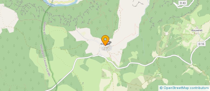 localisation de l'entreprise GROUPEMENT AGRICOLE D'EXPLOITATION EN COMMUN DES HOURTOUS  LA MALENE