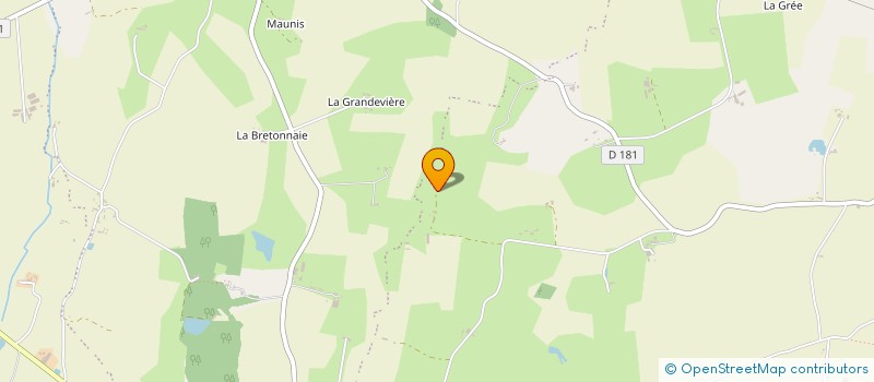 localisation de l'entreprise GROUPEMENT AGRICOLE D'EXPLOITATION EN COMMUN DES IRIS  OMBREE D'ANJOU