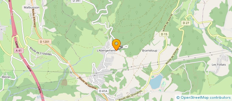 localisation de l'entreprise GROUPEMENT AGRICOLE D'EXPLOITATION EN COMMUN DES JARDINS DE L'ABERGEMENT  CRUSEILLES