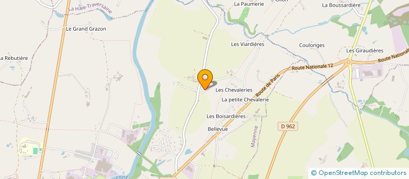 localisation de l'entreprise GROUPEMENT AGRICOLE D EXPLOITATION EN COMMUN DES LOGES à PARIGNE-SUR-BRAYE