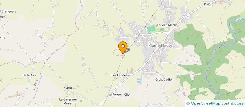 localisation de l'entreprise GROUPEMENT AGRICOLE D'EXPLOITATION EN COMMUN DES MADRAIS à PLAINE-HAUTE