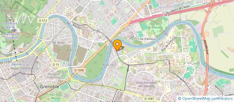 localisation de l'entreprise GROUPEMENT AGRICOLE D'EXPLOITATION EN COMMUN DES MELILOTS  SAINT-MARTIN-D'HERES