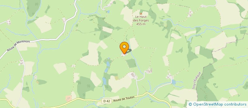 localisation de l'entreprise GROUPEMENT AGRICOLE D'EXPLOITATION EN COMMUN DES MONTCHANINS  ISSY-L'EVEQUE