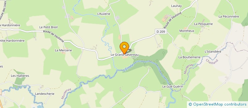 localisation de l'entreprise GROUPEMENT AGRICOLE D EXPLOITATION EN COMMUN DES OLIVIERS à MONTENAY