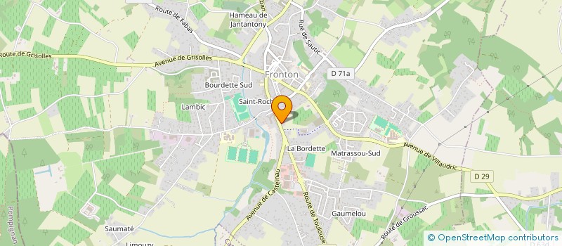 localisation de l'entreprise GROUPEMENT AGRICOLE D'EXPLOITATION EN COMMUN DES SUDRIERS  VILLENEUVE-LES-BOULOC