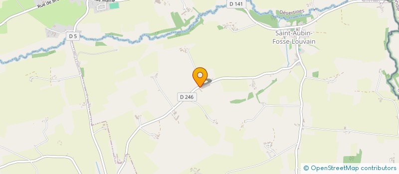 localisation de l'entreprise GROUPEMENT AGRICOLE D EXPLOITATION EN COMMUN DES TILLEULS à SAINT-AUBIN-FOSSE-LOUVAIN