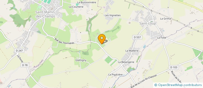 localisation de l'entreprise GROUPEMENT AGRICOLE D'EXPLOITATION EN COMMUN DESMONTS à SAINT-LOUP