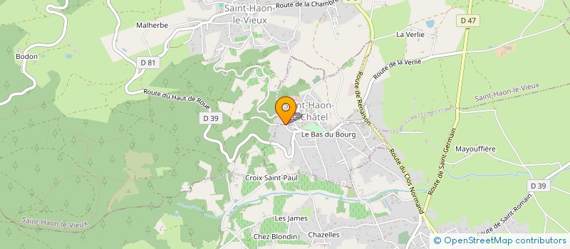 localisation de l'entreprise GROUPEMENT AGRICOLE D'EXPLOITATION EN COMMUN DOMAINE DES ARDAILLONS  SAINT-HAON-LE-CHATEL