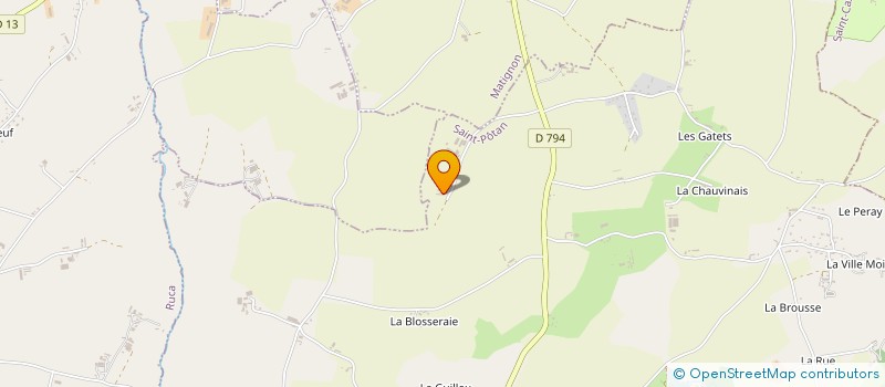 localisation de l'entreprise GROUPEMENT AGRICOLE D'EXPLOITATION EN COMMUN DU BOIS TALVA à SAINT-POTAN