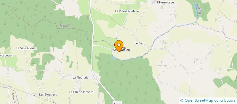 localisation de l'entreprise GROUPEMENT AGRICOLE D'EXPLOITATION EN COMMUN DU CHENE TEMOIN à BROONS