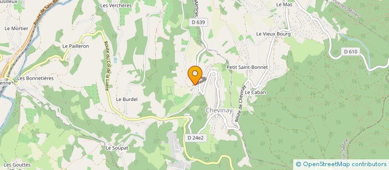 localisation de l'entreprise GROUPEMENT AGRICOLE D EXPLOITATION EN COMMUN DU COMBET à CHEVINAY