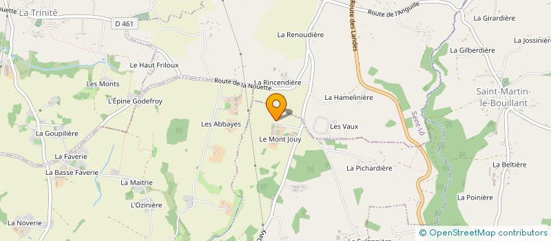 localisation de l'entreprise GROUPEMENT AGRICOLE D'EXPLOITATION EN COMMUN DU CORAIL à SAINT-JEAN-DU-CORAIL-DES-BOIS