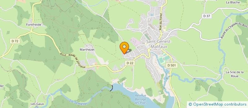localisation de l'entreprise GROUPEMENT AGRICOLE D'EXPLOITATION EN COMMUN DU CREUX à SAINT-REGIS-DU-COIN