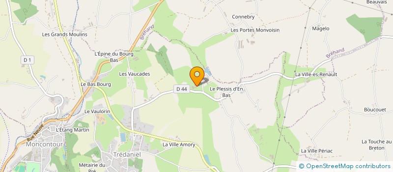 localisation de l'entreprise GROUPEMENT AGRICOLE D'EXPLOITATION EN COMMUN DU GRAND PLESSIS  TREDANIEL