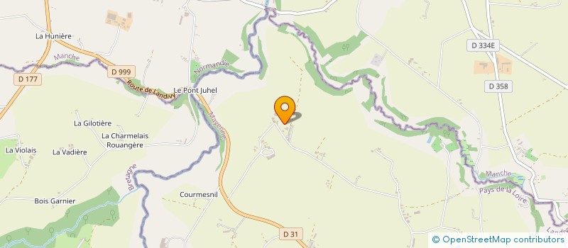 localisation de l'entreprise GROUPEMENT AGRICOLE D EXPLOITATION EN COMMUN DU MAINE  LANDIVY