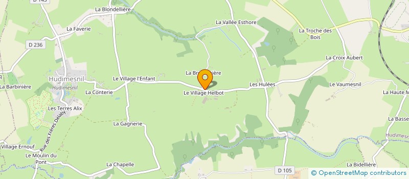 localisation de l'entreprise GROUPEMENT AGRICOLE D'EXPLOITATION EN COMMUN DU MESNILGE à HUDIMESNIL