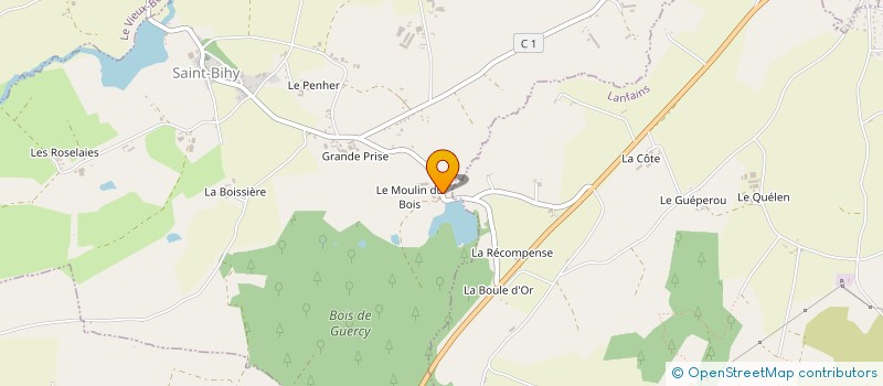 localisation de l'entreprise GROUPEMENT AGRICOLE D'EXPLOITATION EN COMMUN DU MOULIN DU BOIS à SAINT-BIHY