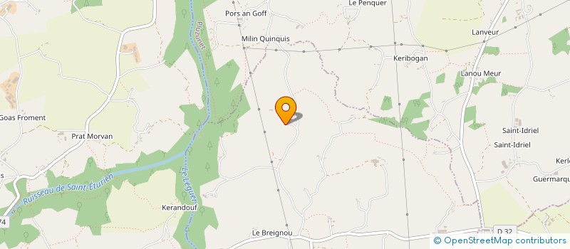 localisation de l'entreprise GROUPEMENT AGRICOLE D'EXPLOITATION EN COMMUN DU PELLEM à TREGROM
