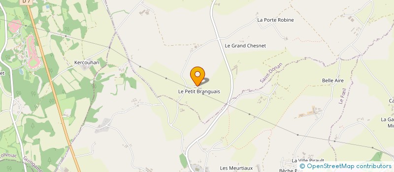 localisation de l'entreprise GROUPEMENT AGRICOLE D'EXPLOITATION EN COMMUN DU PETIT BRANGUAIS à SAINT-DONAN