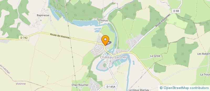 localisation de l'entreprise GROUPEMENT AGRICOLE D'EXPLOITATION EN COMMUN DU PIN à CHATEAU-LARCHER