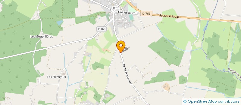 localisation de l'entreprise GROUPEMENT AGRICOLE D'EXPLOITATION EN COMMUN DU POINT DU JOUR  JARZE VILLAGES