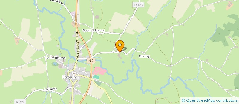 localisation de l'entreprise GROUPEMENT AGRICOLE D'EXPLOITATION EN COMMUN DU PRES DES FLAMANDS à ETROEUNGT