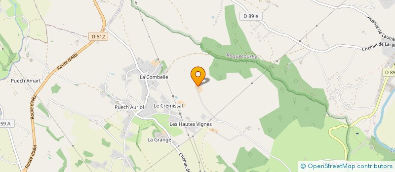 localisation de l'entreprise GROUPEMENT AGRICOLE D'EXPLOITATION EN COMMUN DU PROCURAYRE  CASTRES