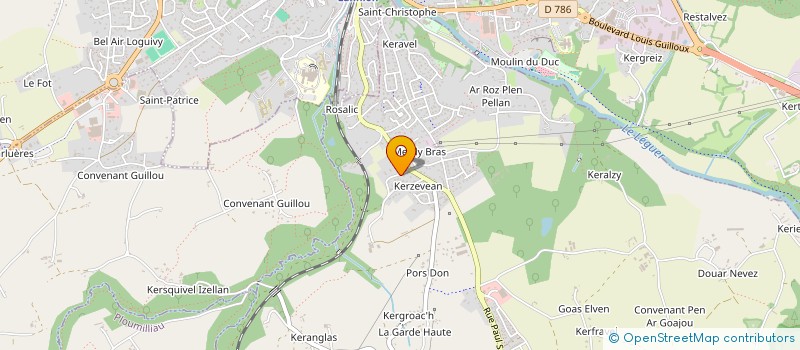 localisation de l'entreprise GROUPEMENT AGRICOLE D'EXPLOITATION EN COMMUN DU PUITS PERDU à PLOUBEZRE