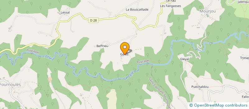 localisation de l'entreprise GROUPEMENT AGRICOLE D'EXPLOITATION EN COMMUN DU QUART D'HEURE à PUYCAPEL