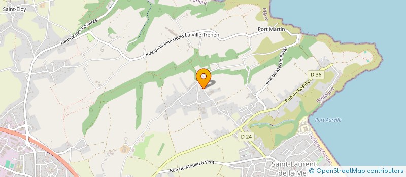localisation de l'entreprise GROUPEMENT AGRICOLE D'EXPLOITATION EN COMMUN DU QUARTIER à PLERIN