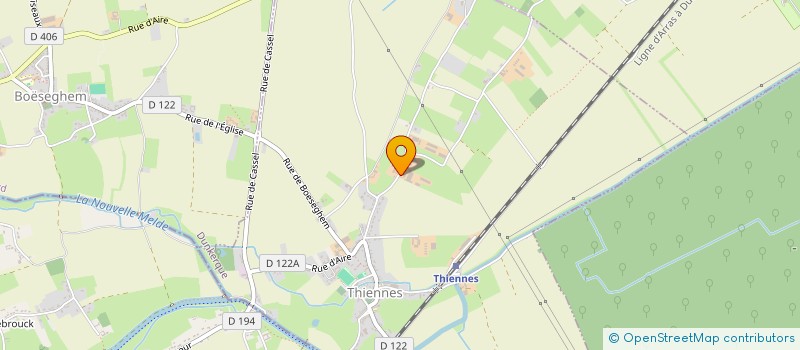 localisation de l'entreprise GROUPEMENT AGRICOLE D'EXPLOITATION EN COMMUN DU QUINTIN à THIENNES